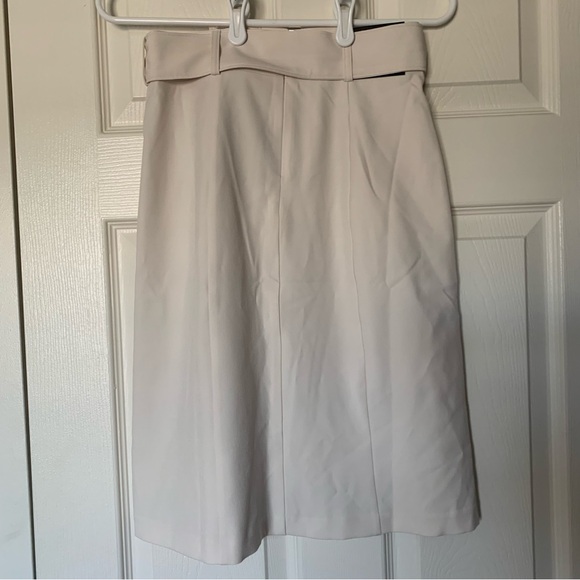Banana Republic NWT Straight Skirt Size 00 Petite Bone/Ivory Color - Picture 5 of 8
